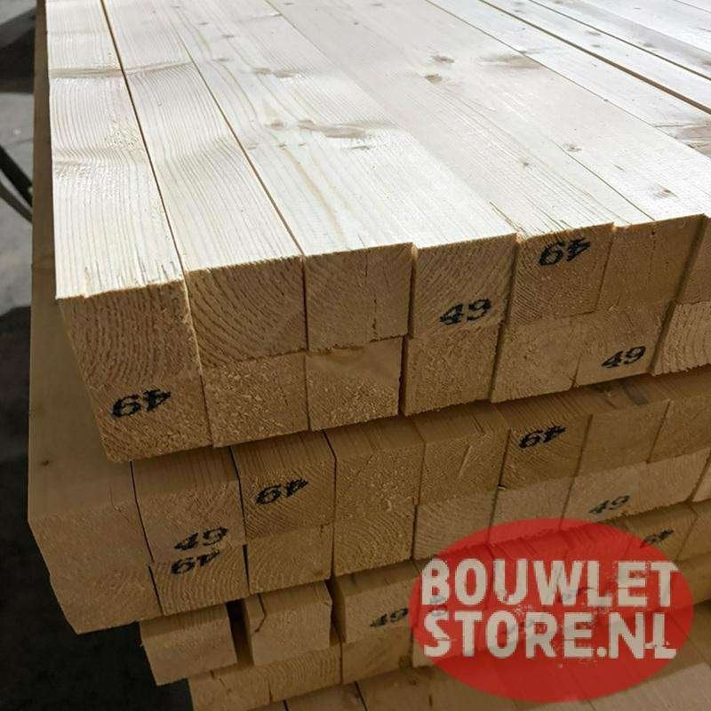 Vuren balken | vurenhouten balk | 47 x 50 mm | geëgaliseerd, Doe-het-zelf en Verbouw, 25 tot 50 mm, Nieuw, Ophalen of Verzenden