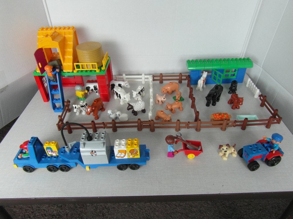 Duplo Boerderij met 19 dieren, Ophalen of Verzenden, Zo goed als nieuw, Complete set, Duplo