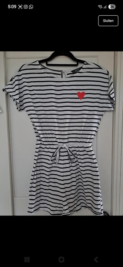Jumpsuit met strepen, Kleding | Dames, Jumpsuits, Wit, Nieuw, Ophalen of Verzenden, Maat 36 (S)