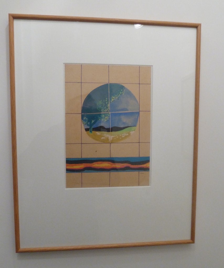 Hugo Claus aquarel + boek, Ophalen, Papier/karton, Aquarel, Overig onderwerp