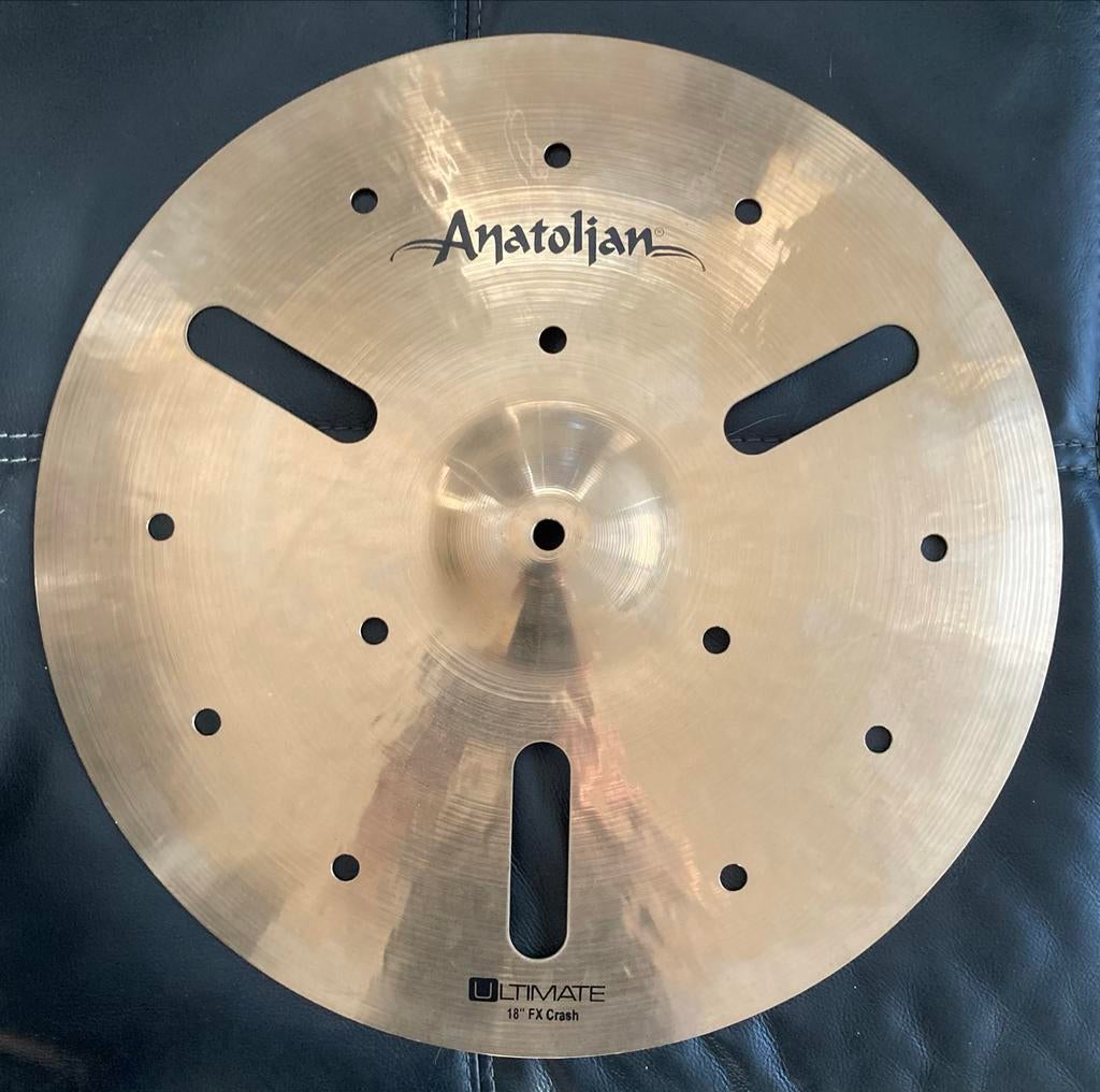 Anatolian Ultimate 18" FX Crash Bekken, Ophalen of Verzenden, Zo goed als nieuw, Overige merken