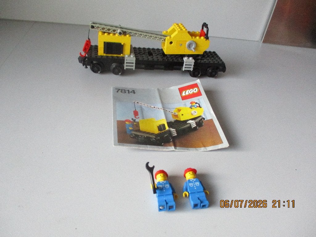 LEGO Gele 7814 KRAANWAGON 12v in perfecte staat!!!, Compleet, Overige thema's, Lego, Ophalen of Verzenden