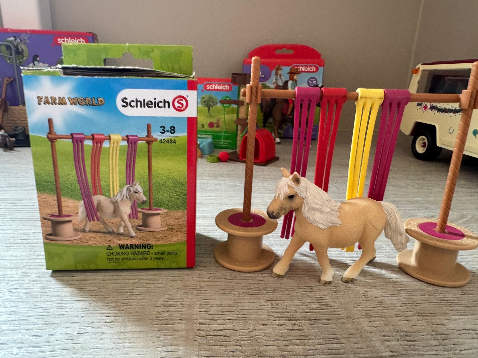 Schleich Farm World Pony Agility poort met slierten (42484), Ophalen of Verzenden, Zo goed als nieuw