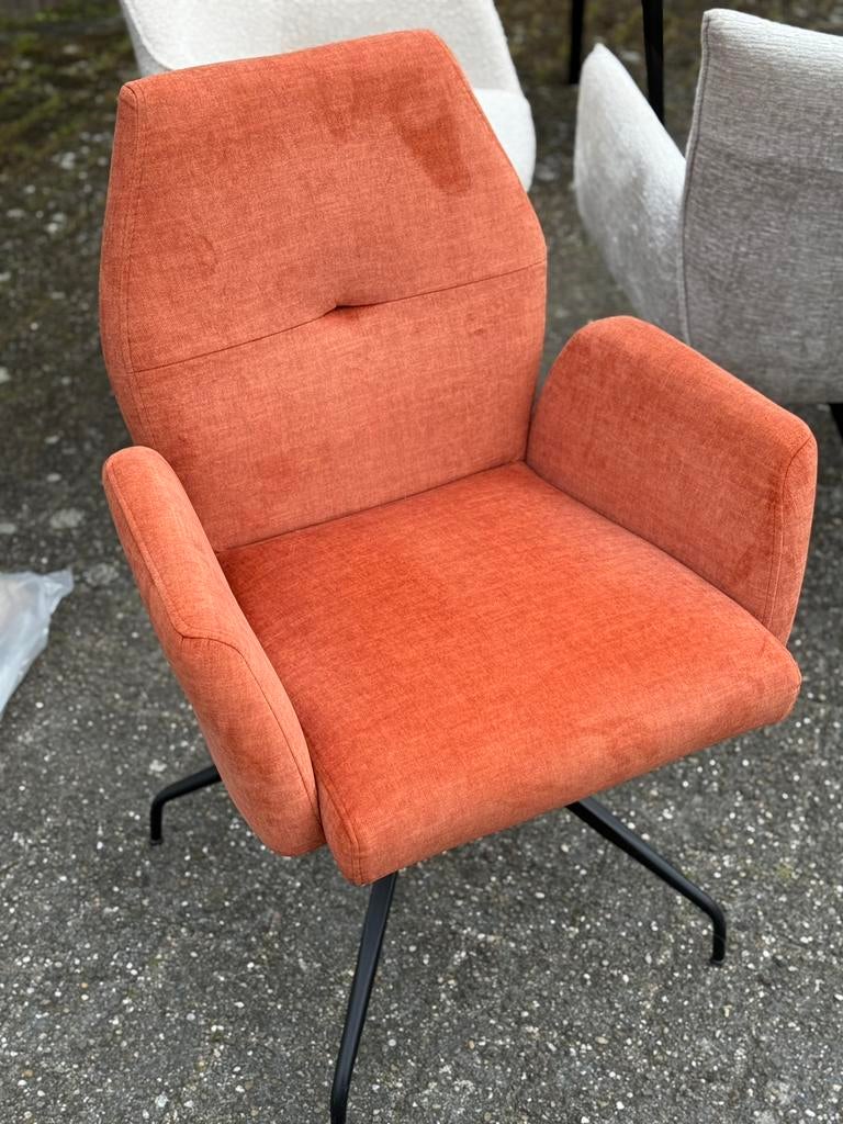 Eetkamerstoel (draai) PMP, Ophalen of Verzenden, Zo goed als nieuw, Minder dan 75 cm, 50 tot 75 cm