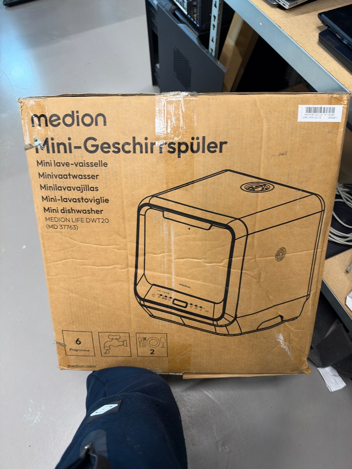 Mini Vaatwasser, Witgoed en Apparatuur, Ophalen, Nieuw, Minder dan 85 cm