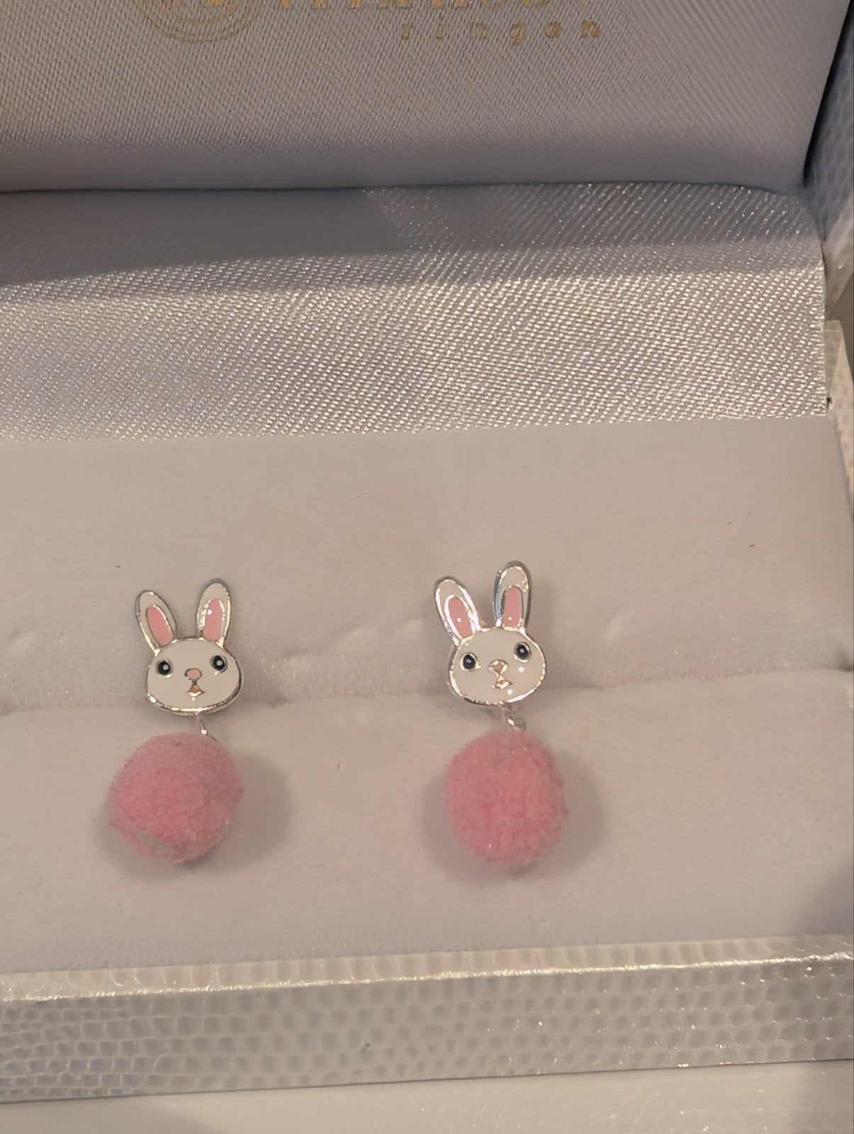 Brigitte Bijoux zilveren konijn oorbellen, Hangers, Ophalen of Verzenden, Zo goed als nieuw, Zilver