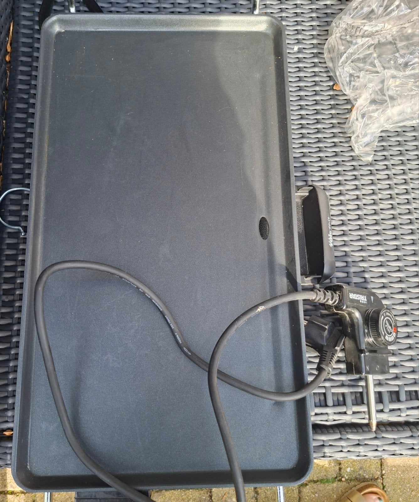 Tristar BP-2965 Griddle - Elektrische Bakplaat, Ophalen of Verzenden, Zo goed als nieuw, Tafelgrill