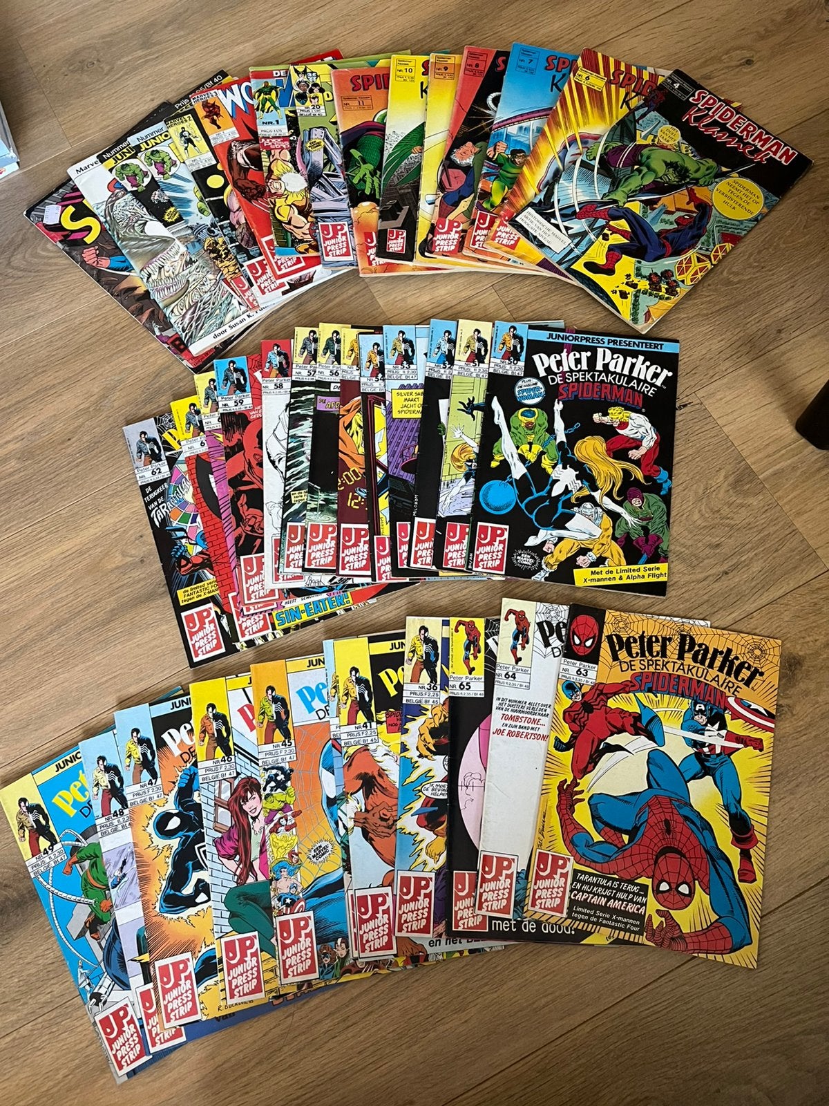 39x junior press comics marvel NL, Ophalen of Verzenden, Zo goed als nieuw