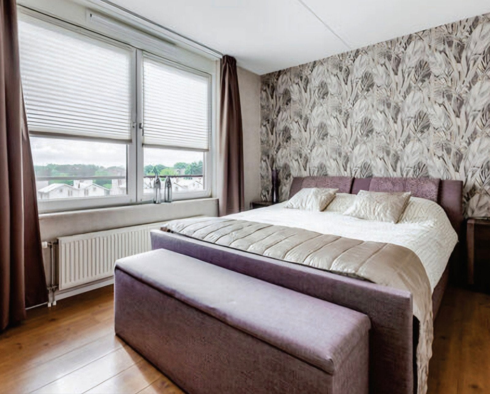 Complete Slaapkamer Set: Bed, Nachtkastjes en Opbergbank, Ophalen, Overige materialen, Gebruikt, 55 tot 70 cm