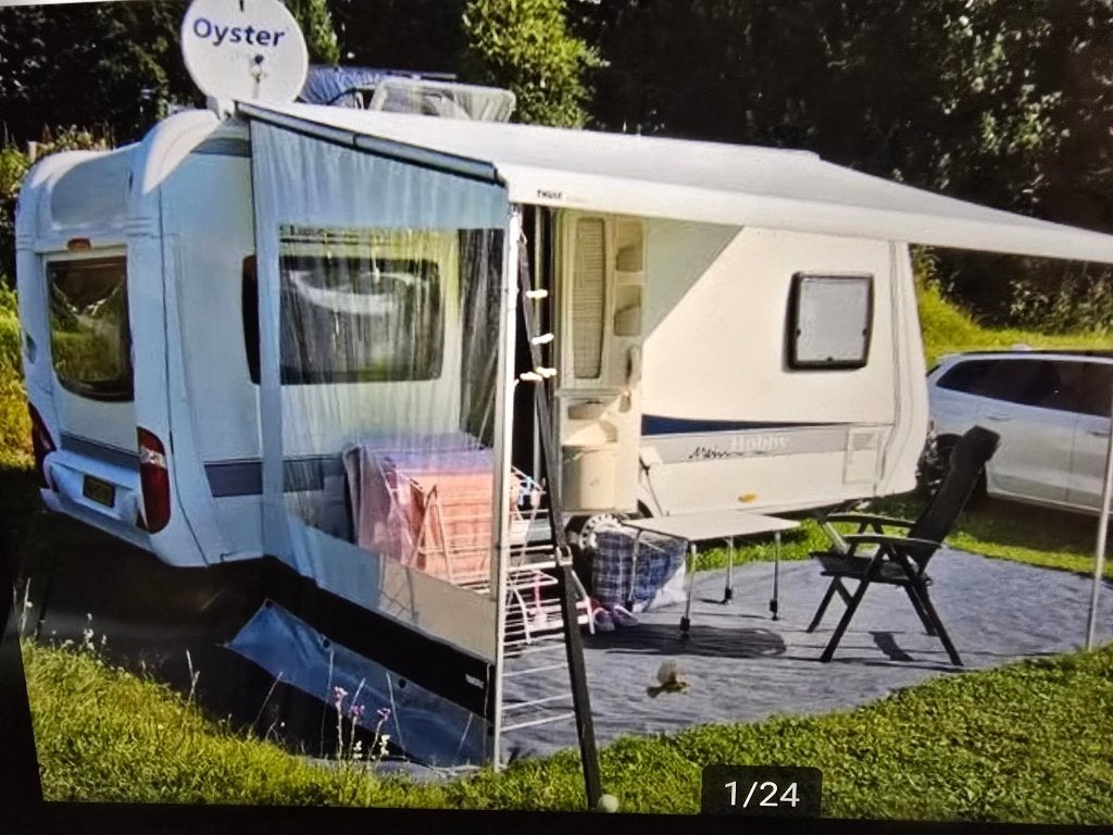 Keurige hobby 460 ufe ,luifel, mover, sateliet, Caravans en Kamperen, Rondzit, Hobby, Frans bed, Particulier