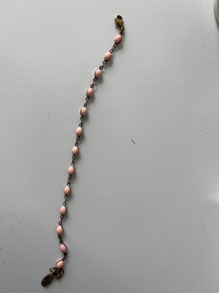 Petra Reijrink armband roze bolletjes, Overige materialen, Verzenden, Zo goed als nieuw, Roze