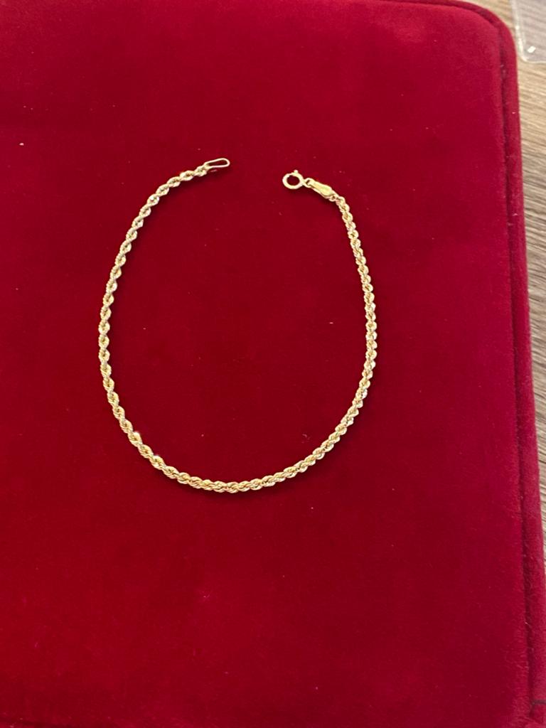 14 karaat(585) Rope gouden armband, Ophalen of Verzenden, Nieuw, Goud, Goud