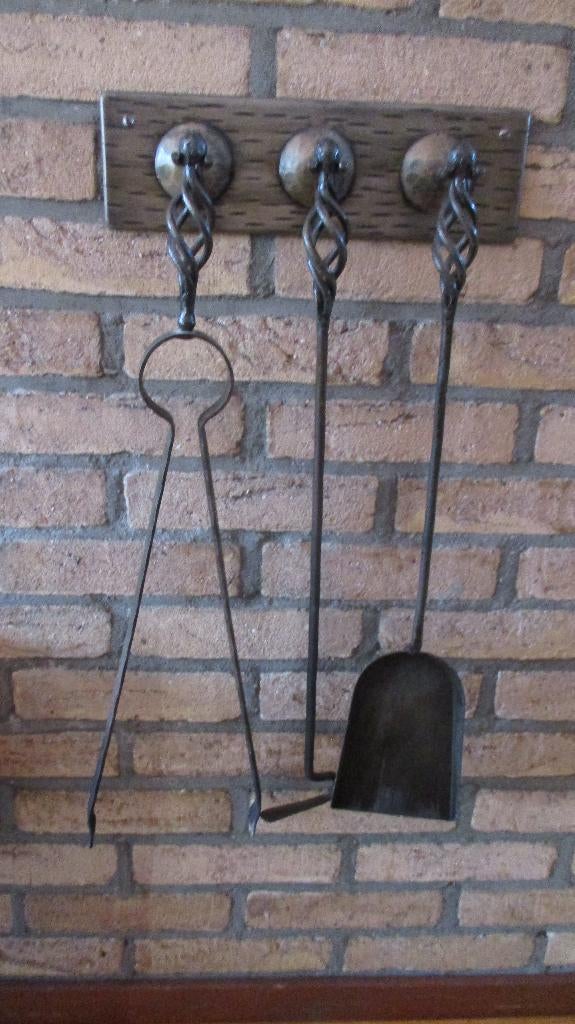 Openhaardstel met voorzet vonkenscherm, Huis en Inrichting, Haarden, Ophalen of Verzenden, Zo goed als nieuw, Inzethaard, Houthaard