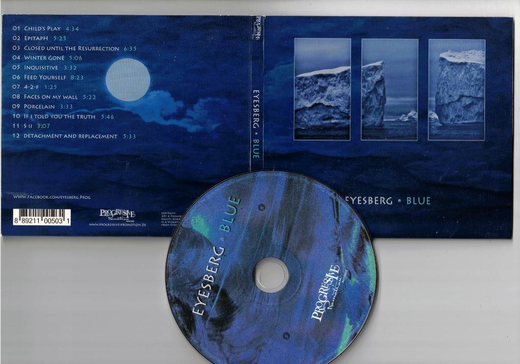 EYESBERG CD Blue - prog rock, Cd's en Dvd's, Cd's | Rock, Zo goed als nieuw, Poprock, Ophalen of Verzenden