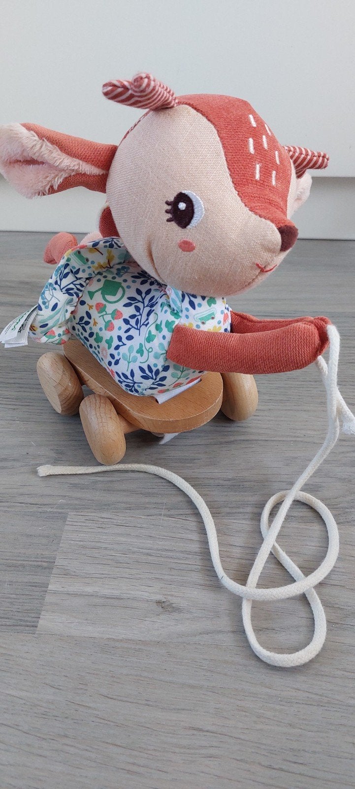 Trekpop diertje hert lillipitiens, Kinderen en Baby's, Ophalen of Verzenden, Zo goed als nieuw