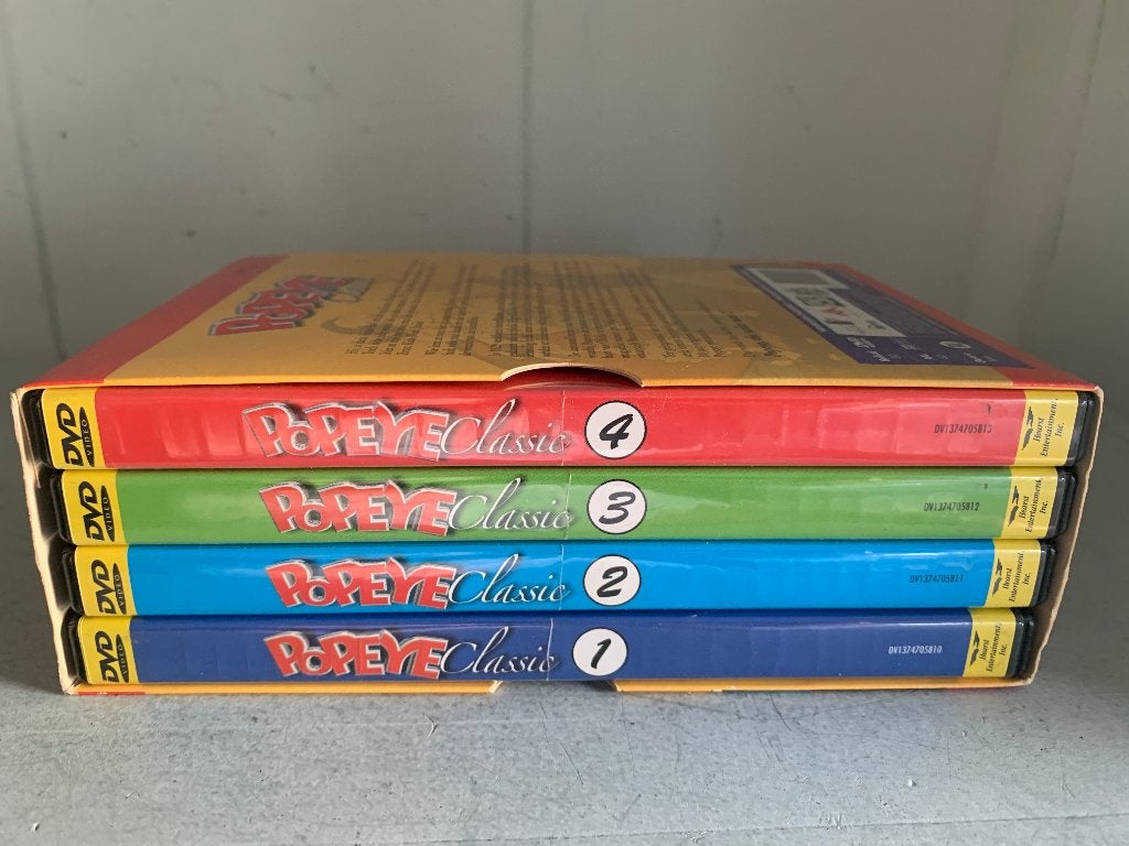 Popeye Classic 75th Anniversary Limited Classics DVD Boxset, Europees, Engels, Tekenfilm, Nederlands