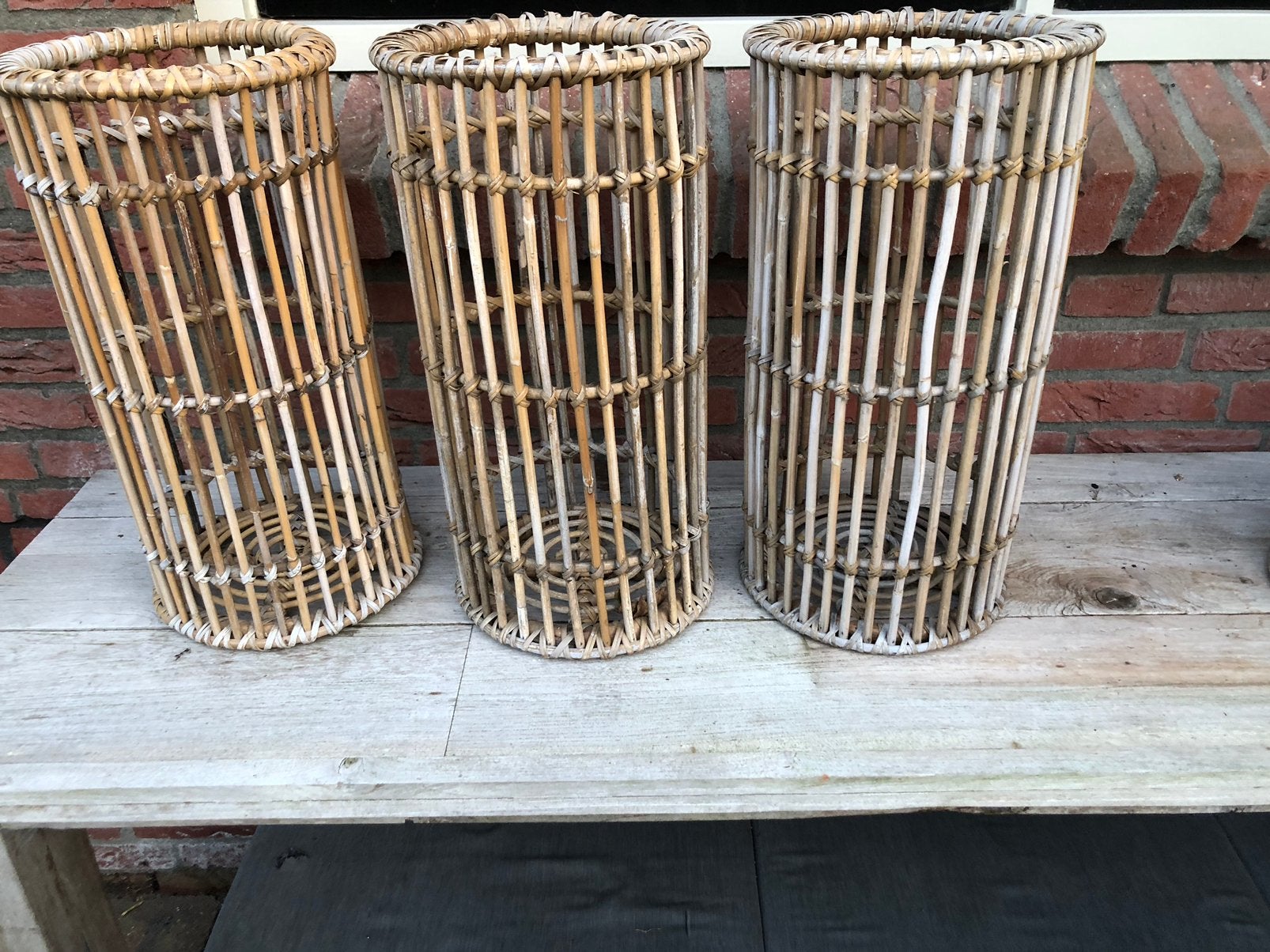 3 rotan  manden rofra home, Ophalen, Zo goed als nieuw