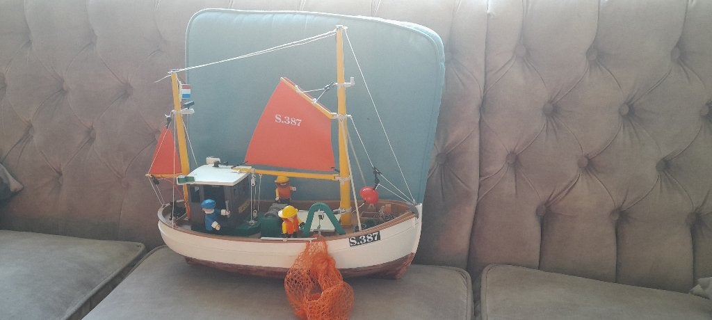 Vissersboot kotter boot schip 3551 susanne, Gebruikt, Complete set, Ophalen of Verzenden, Boot/Schip