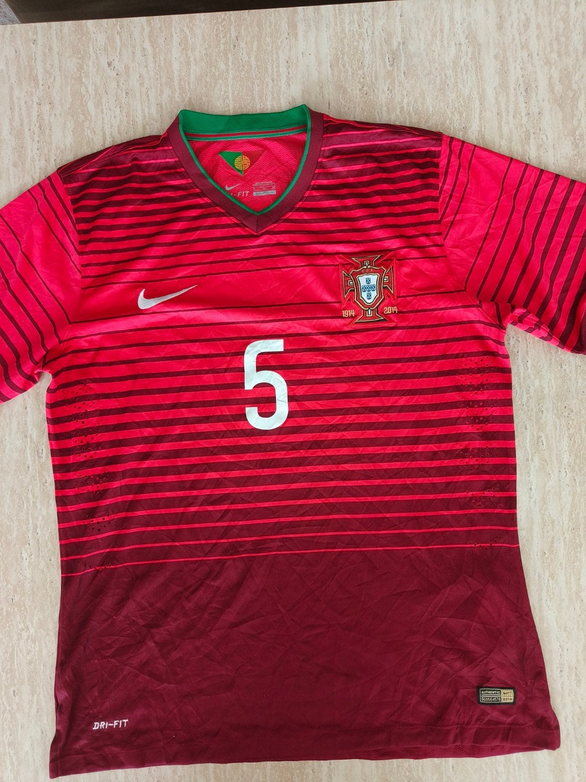 Portugal Thuisshirt Nike Dri-Fit Maat XL, Maat L, Ophalen of Verzenden, Zo goed als nieuw, Shirt