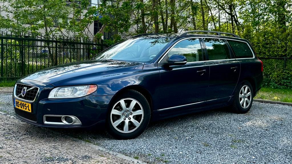 Volvo V70 1.6D | Automaat | 2012 | Blauw | Beige leder, Auto's, Euro 5, Beige, 4 cilinders, Blauw