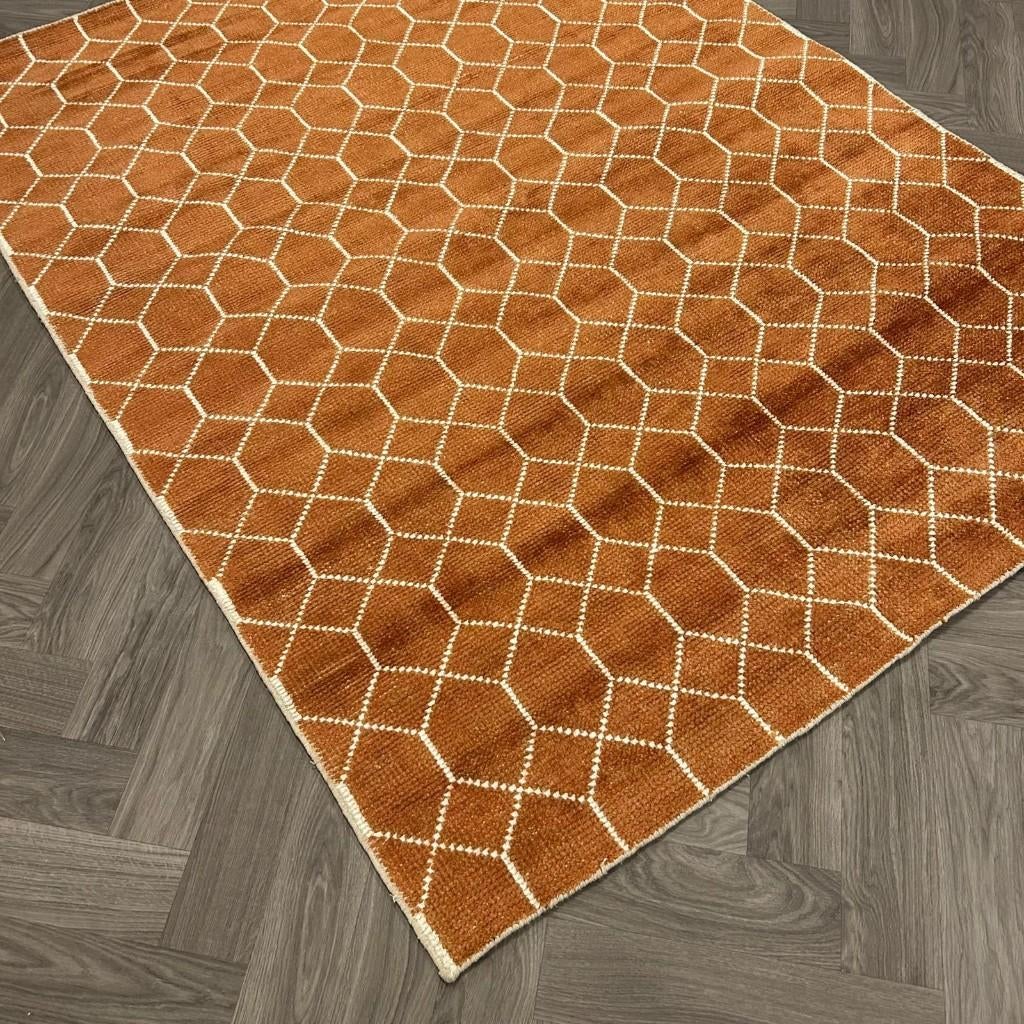 Brinker Laatz XXL Terra Vloerkleed - 280x360cm, Overige kleuren, 200 cm of meer, Ophalen of Verzenden, Zo goed als nieuw