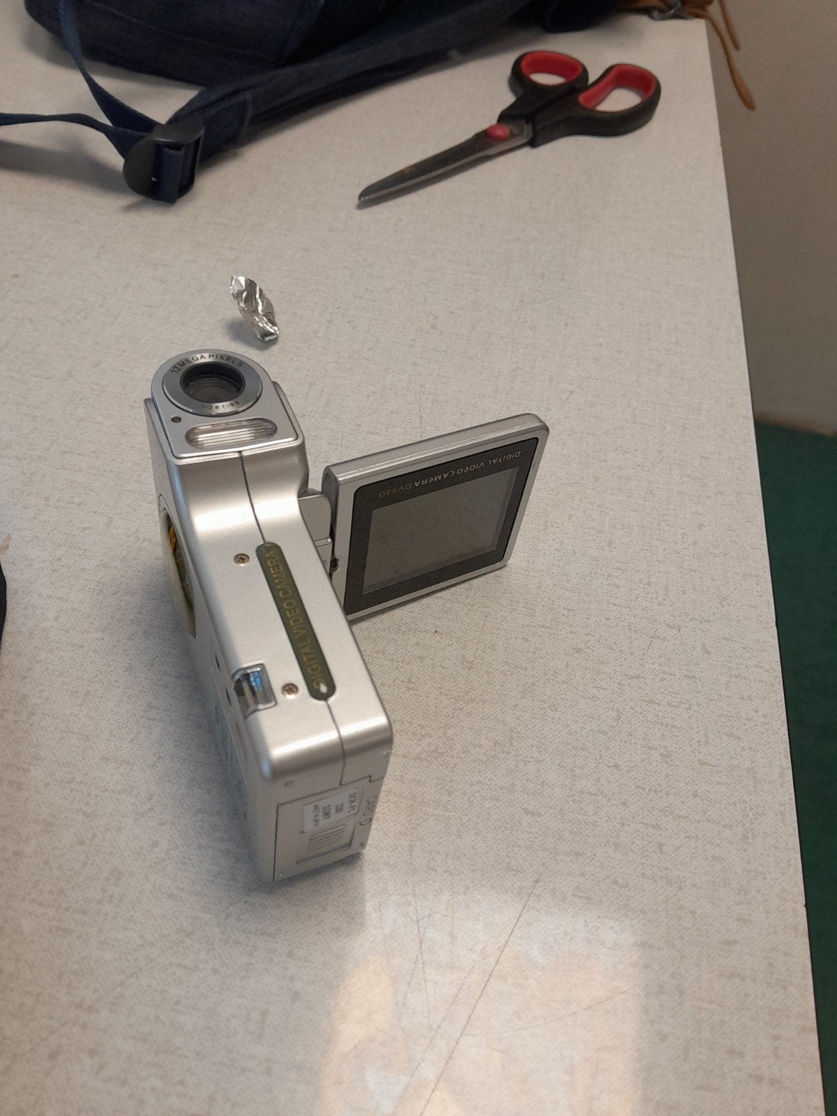 Gebruikte videocamera zonder batterij, Ophalen