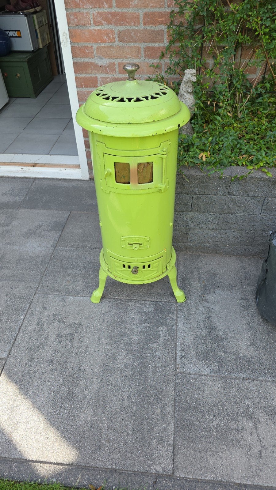 potkachel - Vintage Stijl, Huis en Inrichting, Ophalen of Verzenden, Gebruikt, Hout, Houtkachel