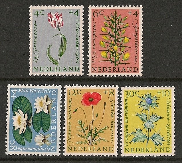 Nvph 738-42 ongebruikt cw 9,50, Ophalen of Verzenden