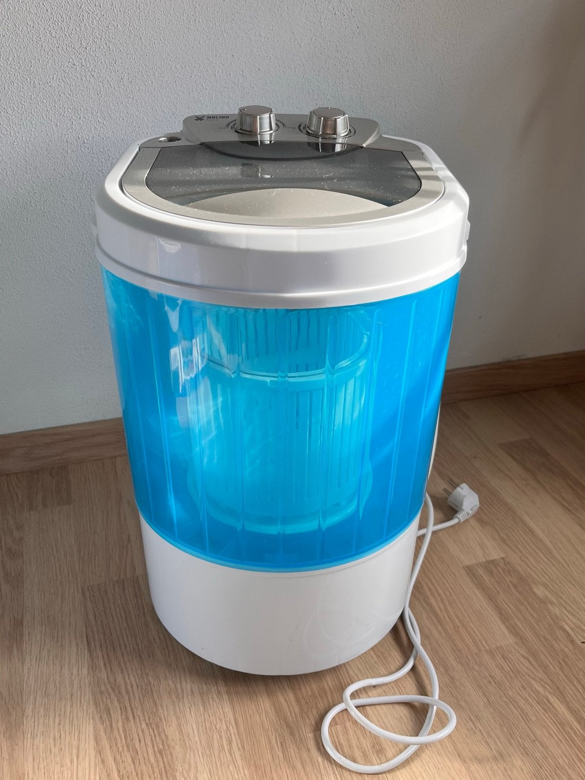 Molino Mini Wasmachine - Ideaal voor Camping/Student, Witgoed en Apparatuur, Ophalen, Minder dan 1200 toeren, Minder dan 85 cm