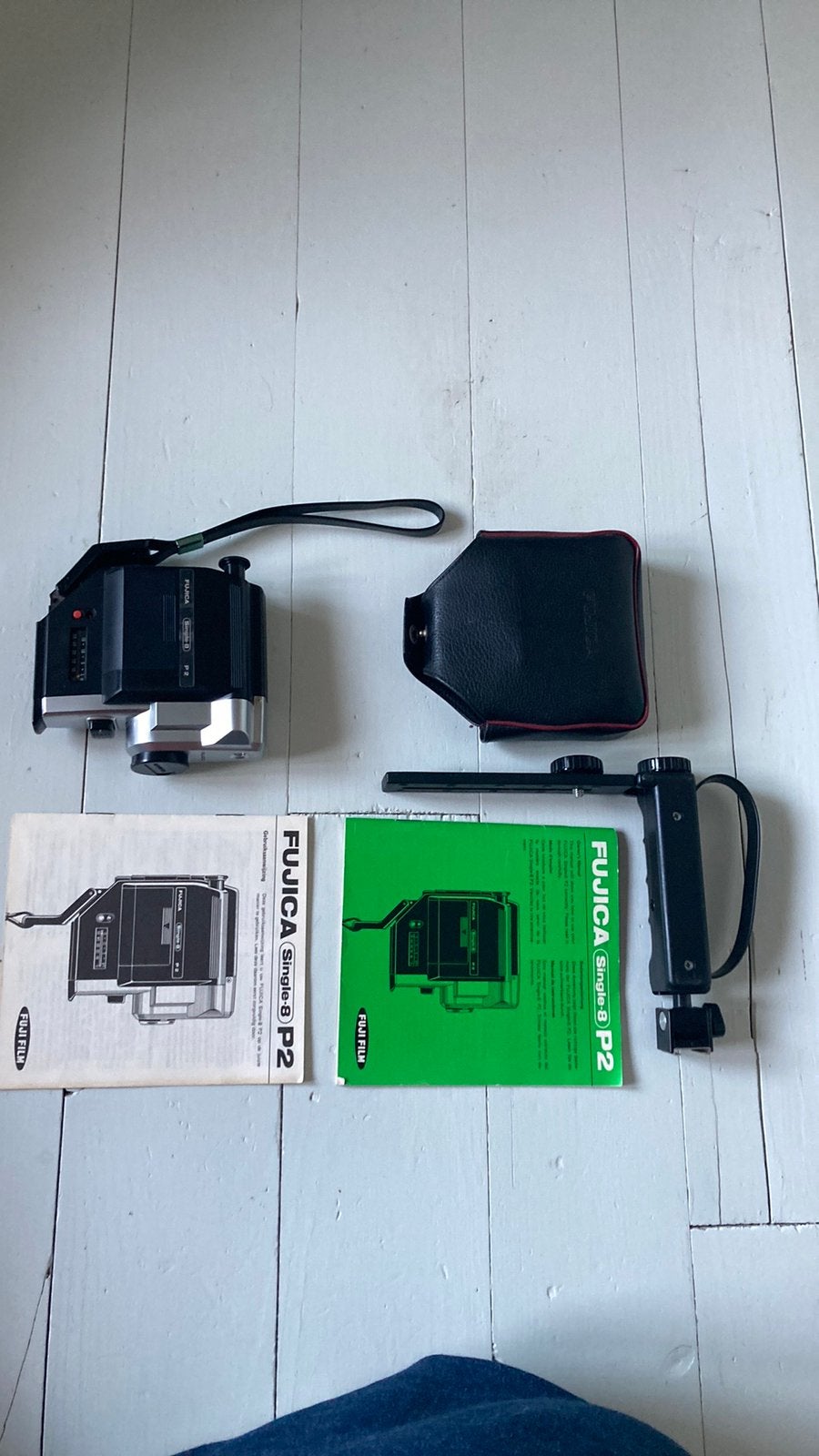 Vintage Fujica camera -single 8 P2 incl statief, Audio, Tv en Foto, Videocamera's Analoog, Ophalen, 8mm, Camera