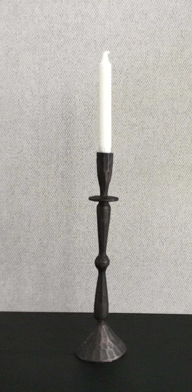 Kandelaar Casandra mat zwart., Ophalen of Verzenden