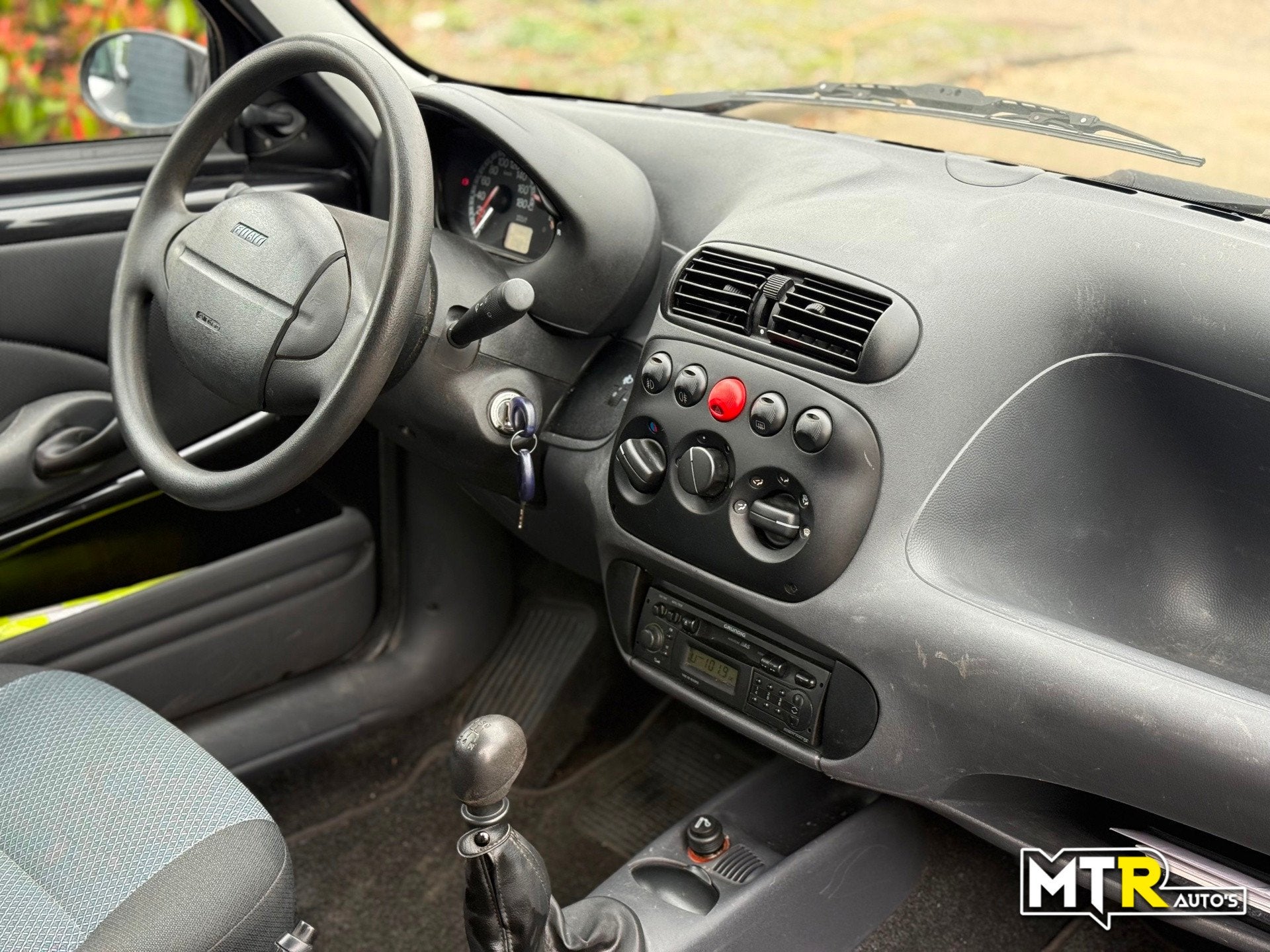 Fiat Seicento 1.1 Team 1e EIG|NAP|NWE APK, Auto's, Fiat, Voorwielaandrijving, Stof, Zwart, Zwart