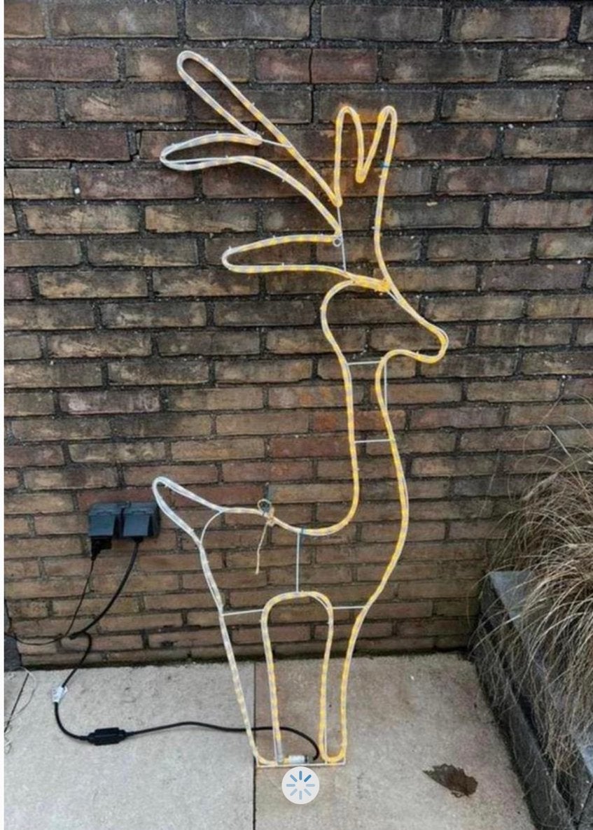 Leuke decoratieve LED rendier verlichting voor binnen of bui, Ophalen, Zo goed als nieuw