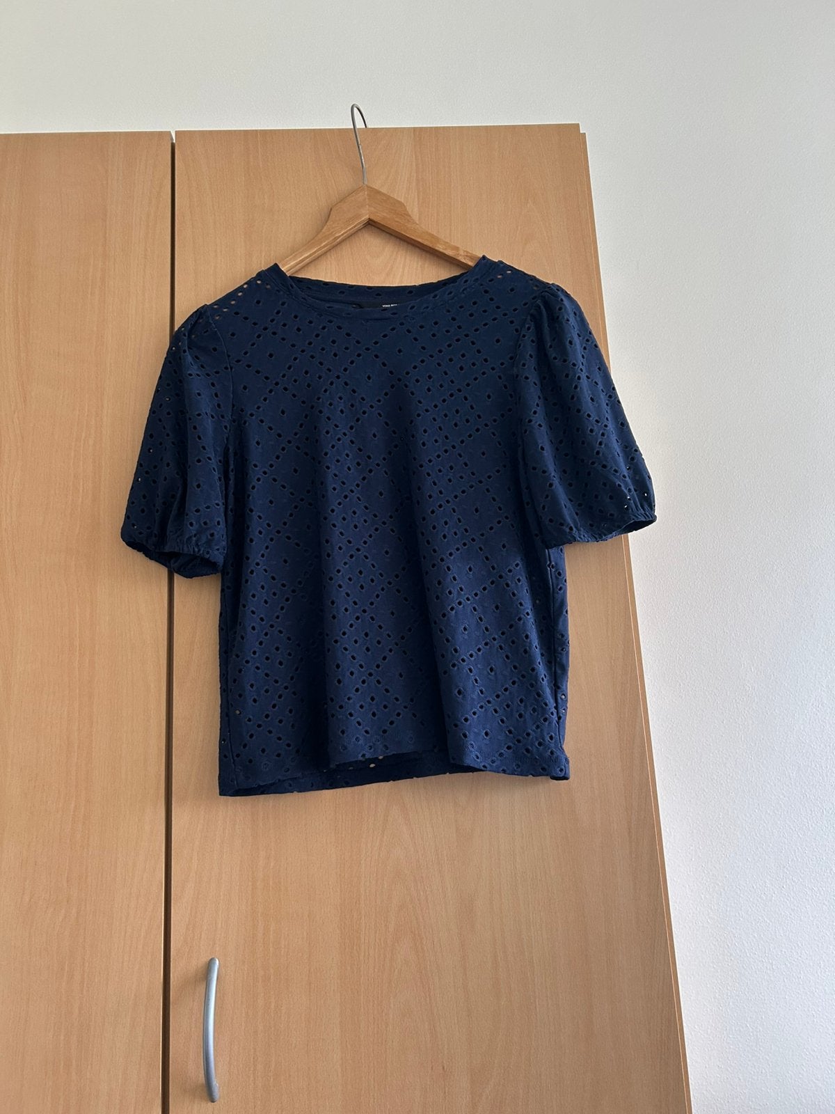 Dames shirt maat S, Blauw, Ophalen of Verzenden, Zo goed als nieuw, Korte mouw