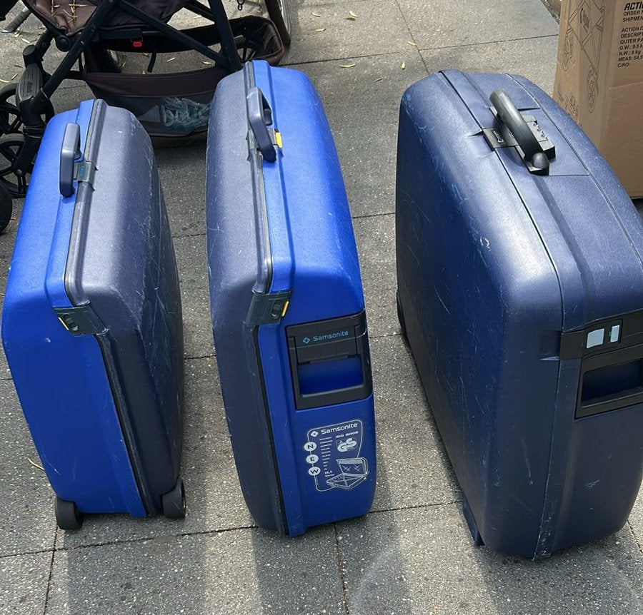 3x Samsonite harde koffers - ook los te koop, Motoren, Ophalen, Zo goed als nieuw