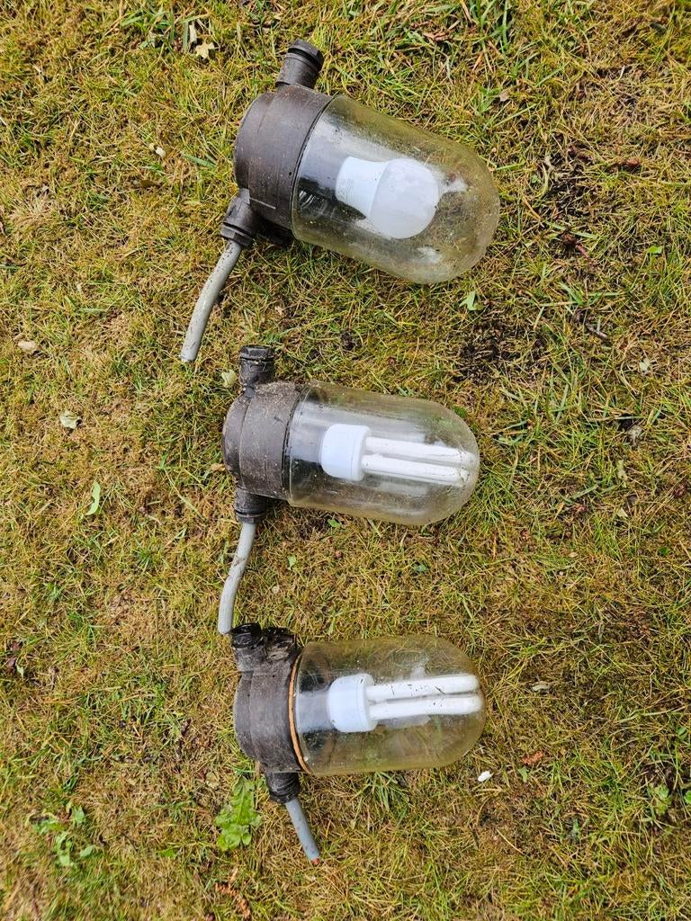 Oude garage lampen, Ophalen, Gebruikt, E27 (groot)