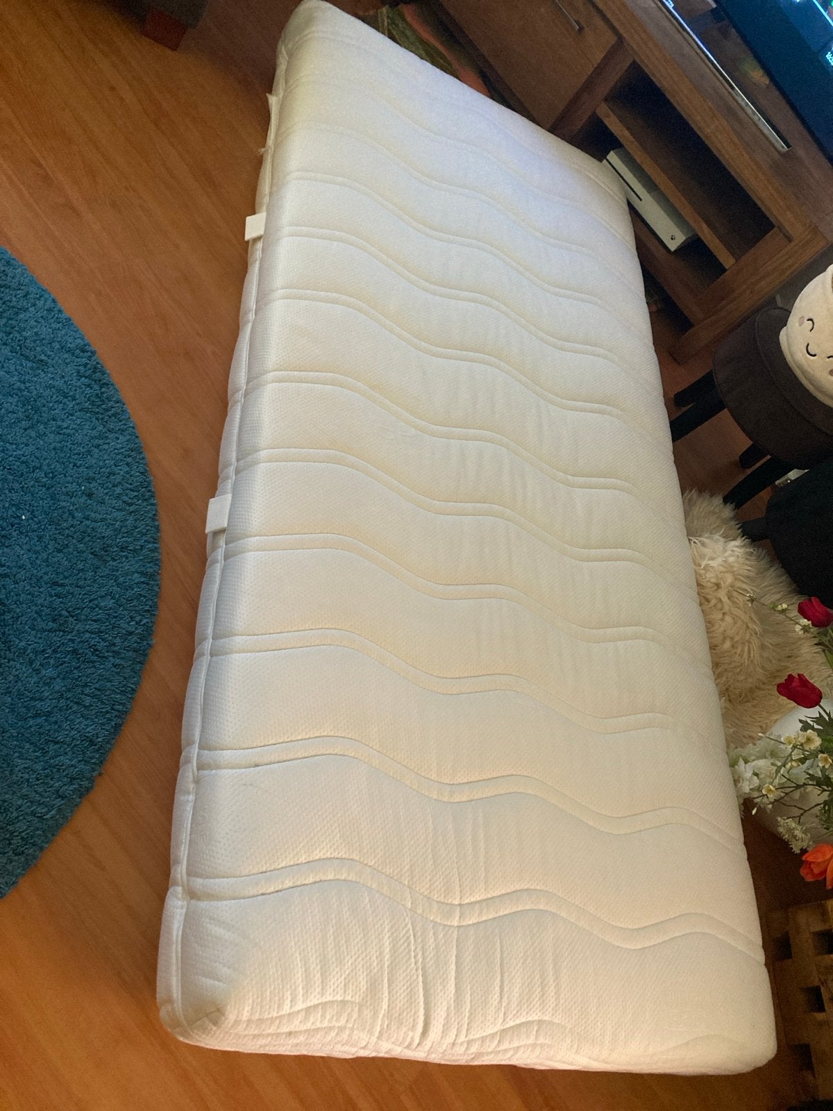 Velda Astral 100% Latex Matras - Zo goed als nieuw, Huis en Inrichting, Ophalen, 90 cm, Eenpersoons, Zo goed als nieuw