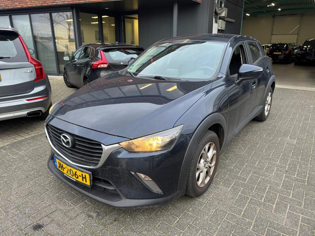 Mazda CX-3 1.5 SkyActiv-D 105 SkyLease+ NAVI PDC TREKHAAK, Auto's, Voorwielaandrijving, Euro 6, 4 cilinders, Blauw