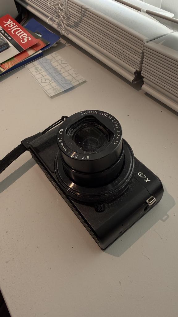 Canon g7 Powershot mark ii incl lader en 32gb sd kaart, Audio, Tv en Foto, Fotocamera's Digitaal, Gebruikt, Canon, Compact, 4 t/m 7 keer