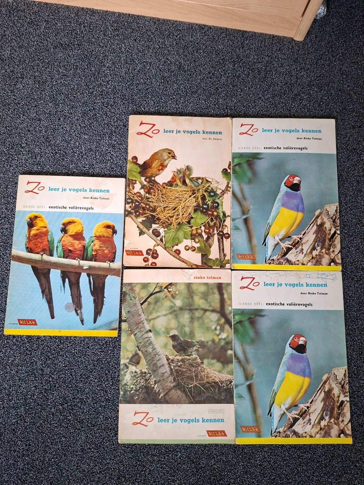 5 oude dunne boekjes Rizla - Zo leer je vogels kennen, Ophalen, Gelezen
