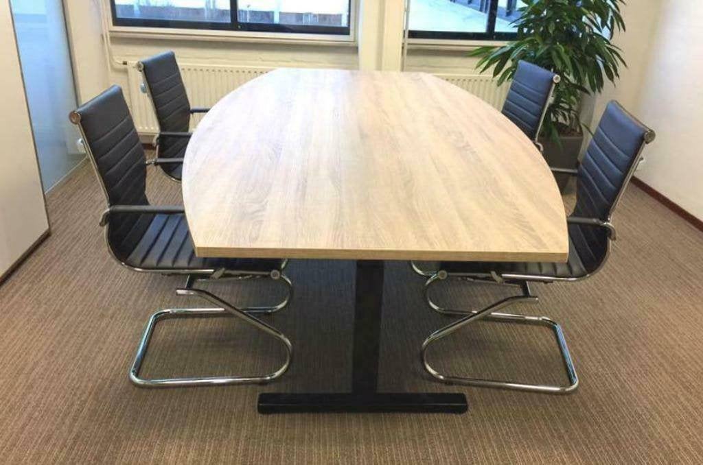 Vergadertafel 240x120cm - TONVORM - Ruime voorraad, Ophalen of Verzenden, In hoogte verstelbaar, Nieuw