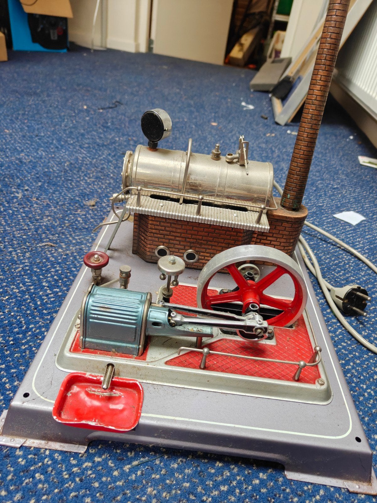 Wilesco D20 Stoommachine - Vintage Model met Doos, Ophalen of Verzenden, Gebruikt