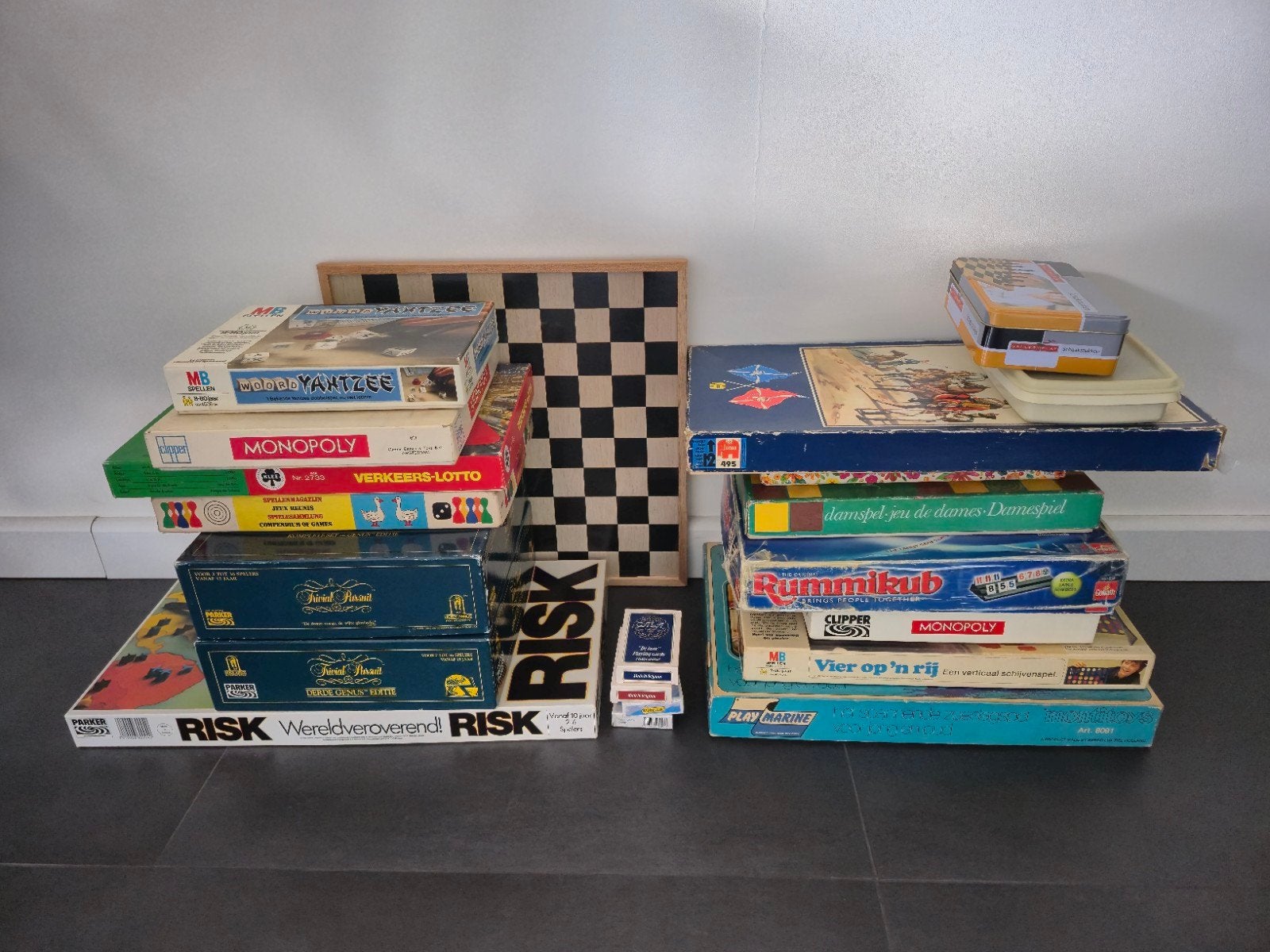Grote collectie diverse bordspellen, Vijf spelers of meer, Ophalen, Gebruikt, Diverse uitgevers zoals Parker, MB, Jumbo, Clipper