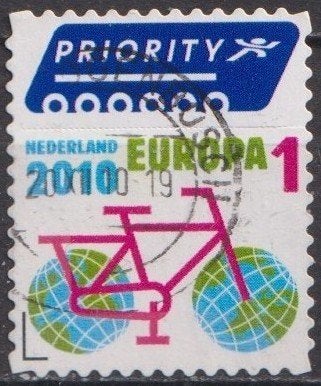Europa 1 FIETS No.2742 O. ADV. no.21 D., Verzenden, Na 1940, Gestempeld