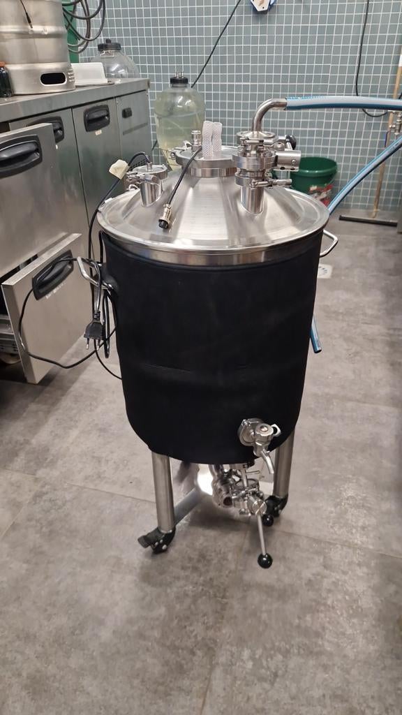 RVS Fermentatievat 55L compleet, Hobby en Vrije tijd, Ophalen, Gebruikt