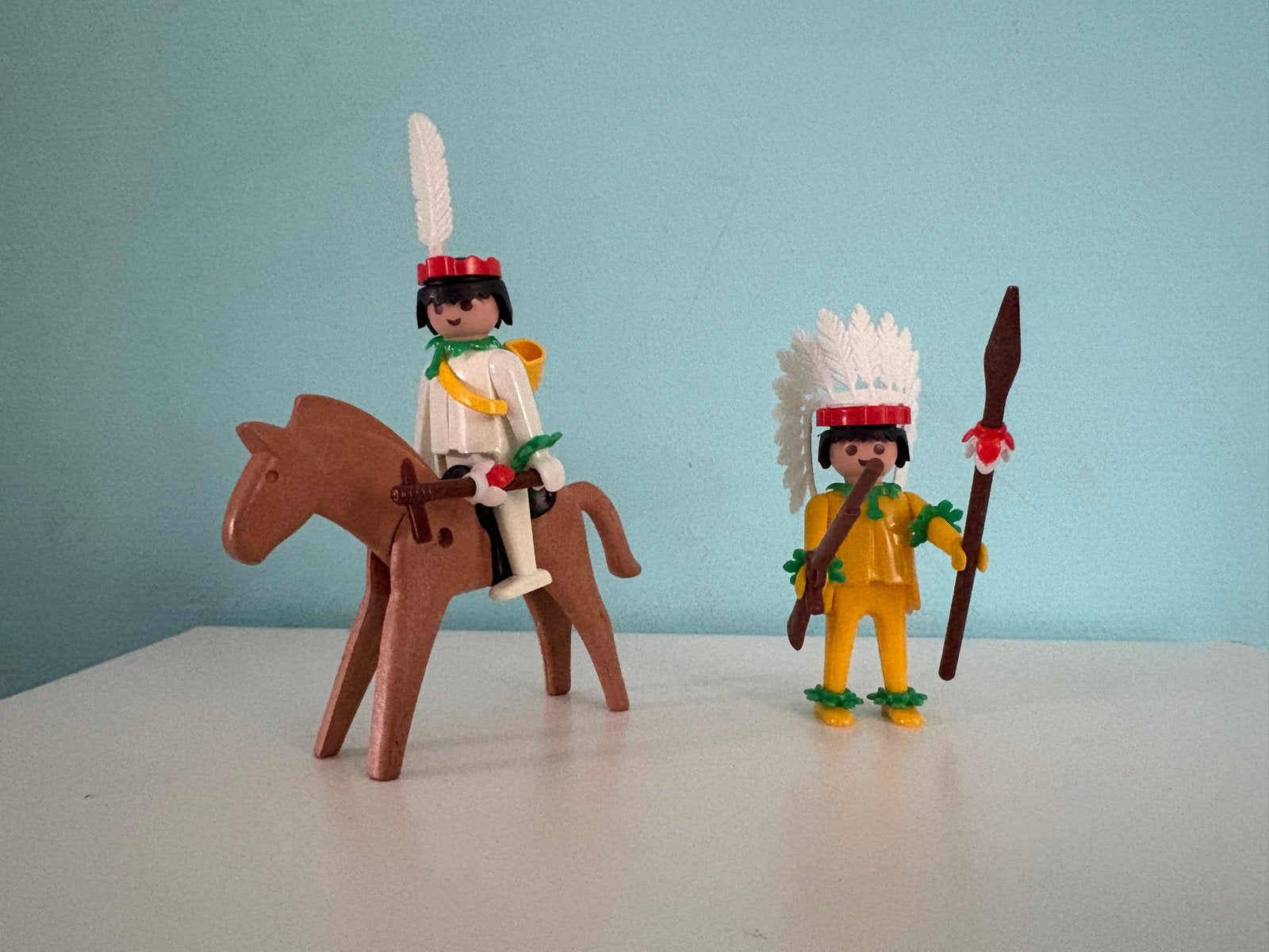 Vintage Playmobil Indianen set, Ophalen of Verzenden, Gebruikt