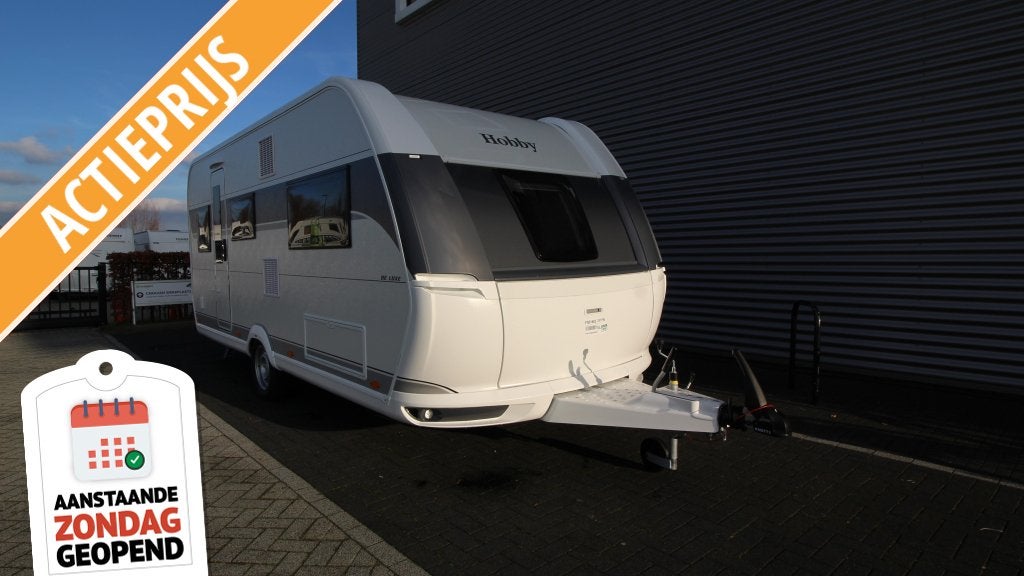 Hobby De Luxe 495 UL 1800 kg as, Caravans en Kamperen, Schokbreker, Rondzit, Hobby, Bedrijf