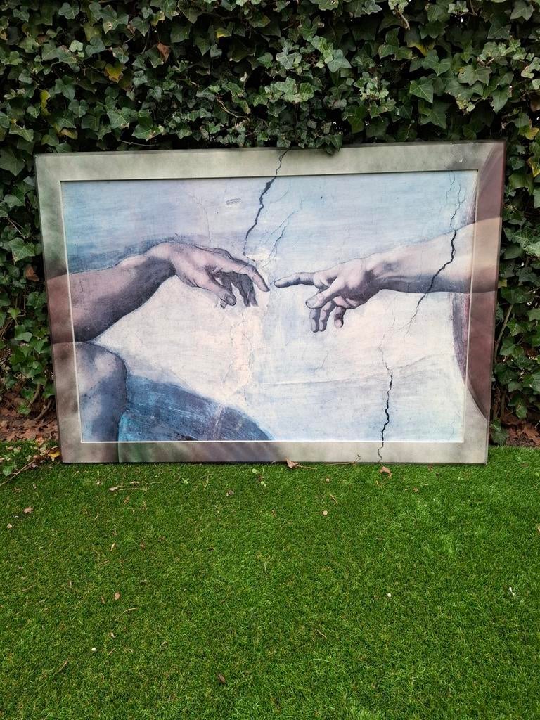 Schilderij 'De Schepping van Adam' - Michelangelo, Ophalen