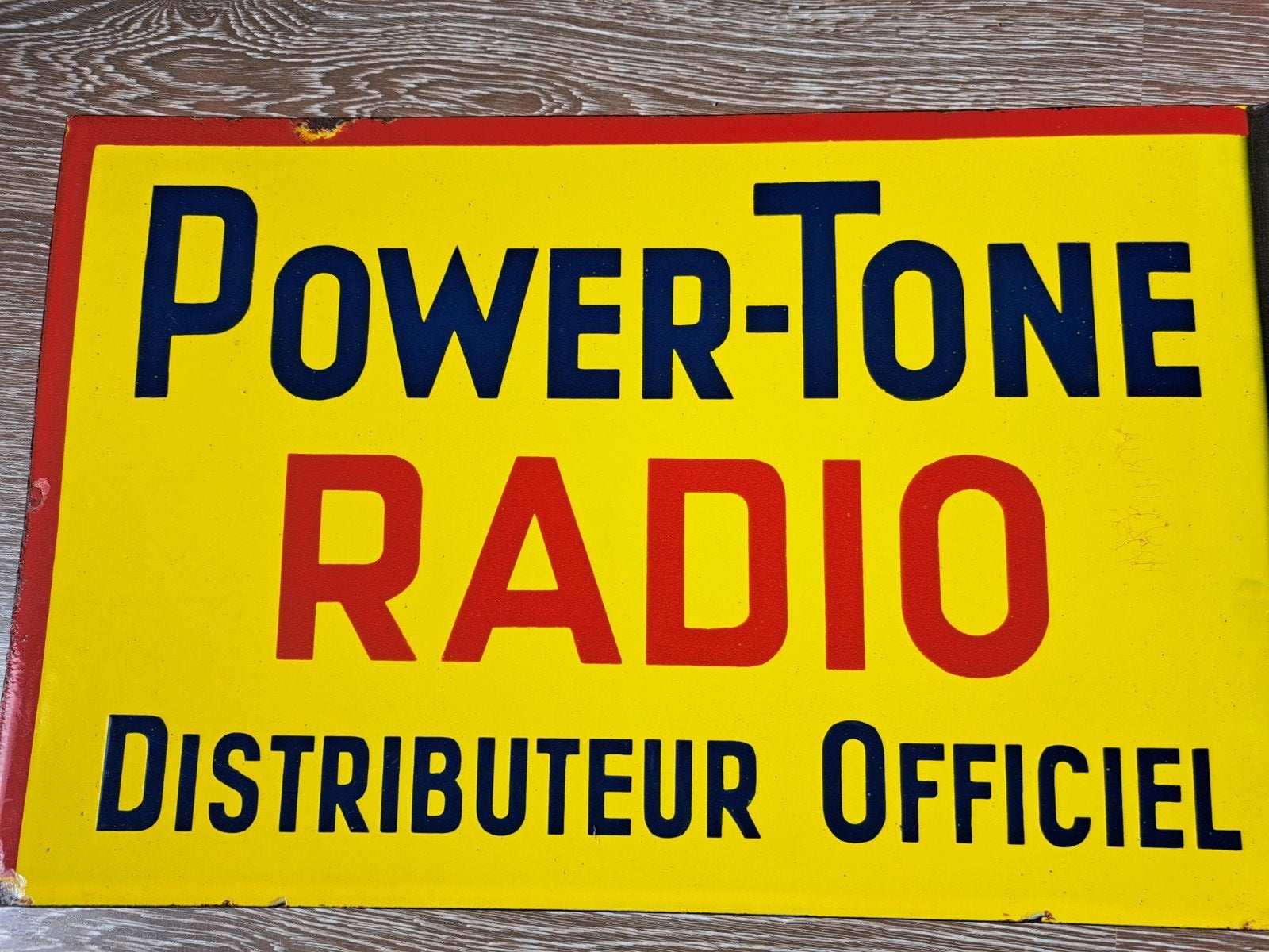 Foto 3 van Power-Tone Radio Emaille Reclamebord