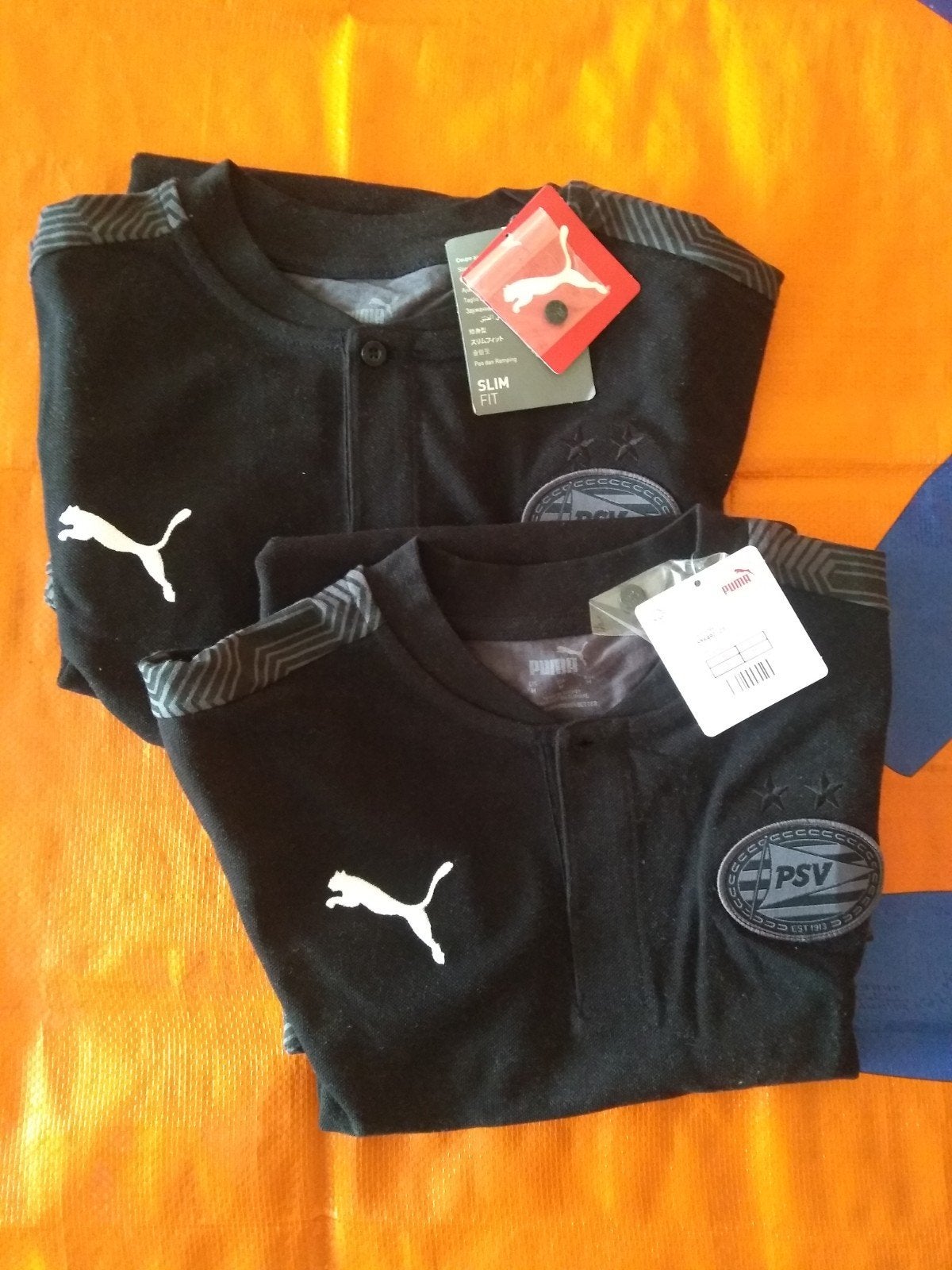 Een PSV poloshirt van Puma [NIEUW], maat M, Puma, Maat 48/50 (M), Zwart, Nieuw